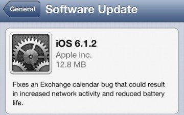 蘋果正式推出 iOS 6.1.2 更新! 蘋果正式推出 iOS 6.1.2 更新!