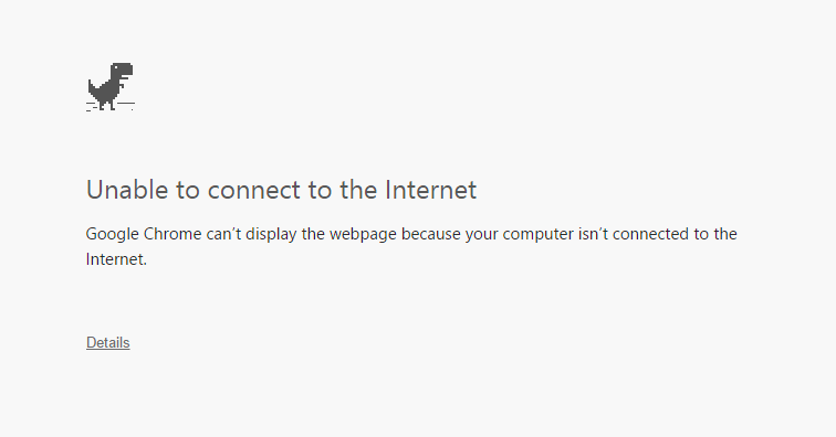 最新版本 Google Chrome 内置只能离线玩的「
