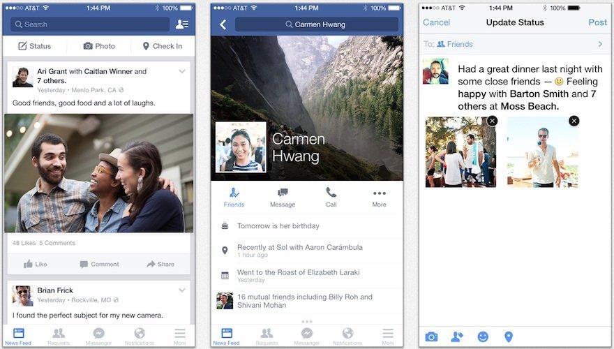 Facebook for iPhone 6 1