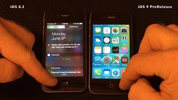 ios9 beta iphone 4s test 2