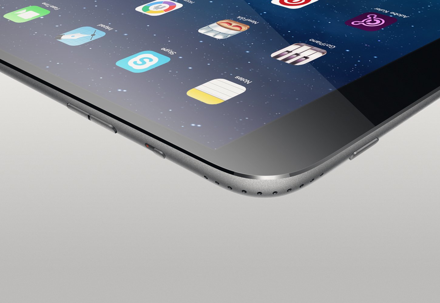 iPad pro concept Ramotion dynamics white background