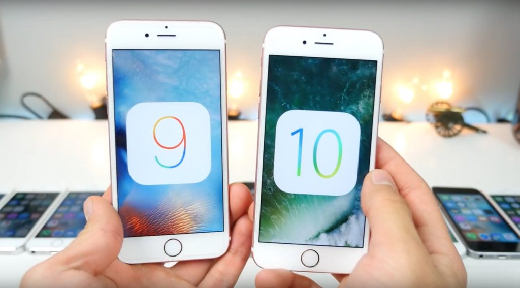 ios 9 vs ios 10 8