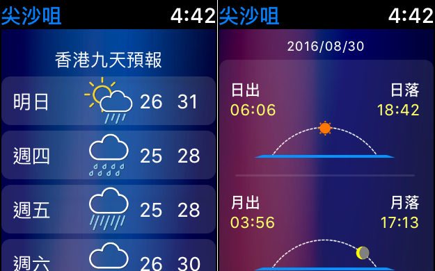 香港天文台 App 支援 Apple Watch!让手表成为