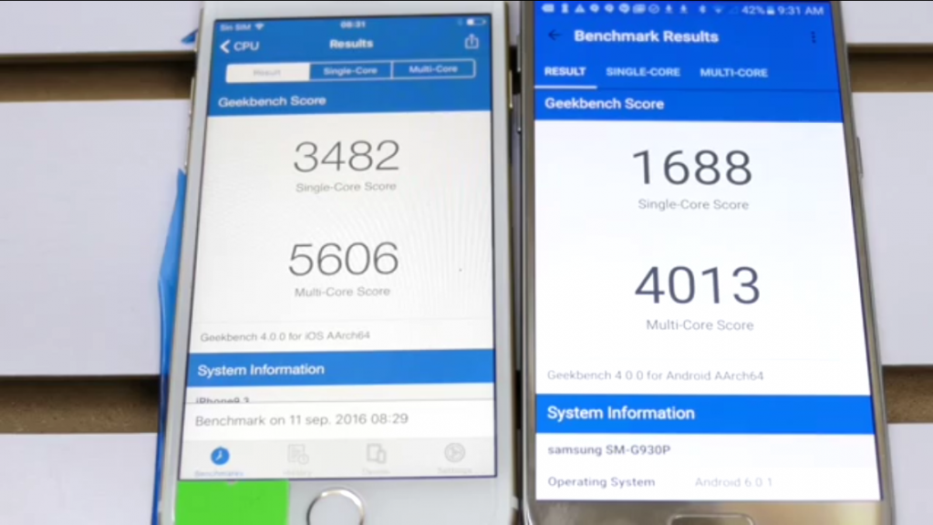 单核效能强 2 倍以上!苹果 A10 vs 高通 820 旗