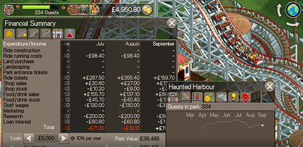 rollercoaster tycoon classic in ios 04