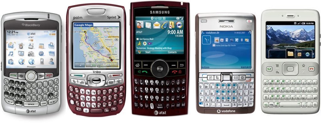 history iphone competitors 2007