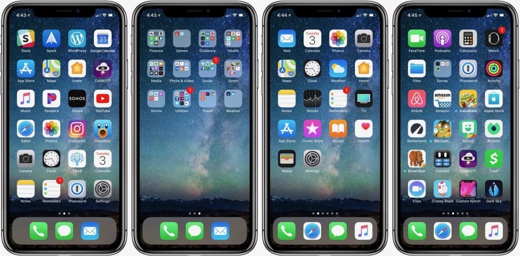 how to restore default home screen layout iphone ios 2