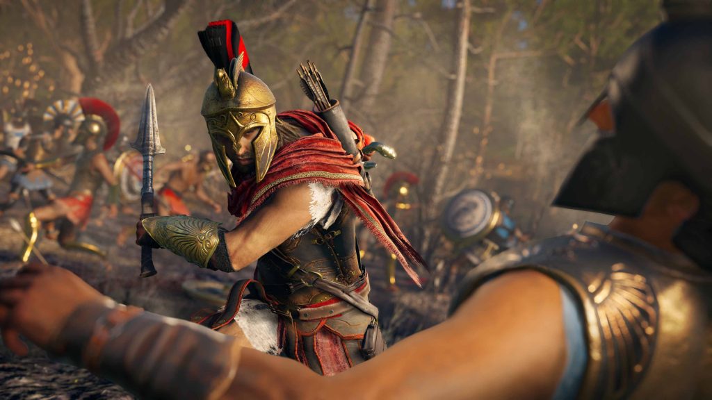 Assassins Creed Odyssey screen AlexiosEpicBattle E3 110618 230pm 1528723937