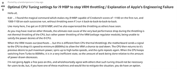 solution of macbook pro 2018 thermal throttling 01