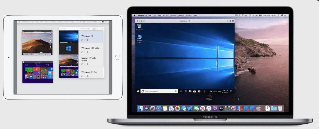 Figure 2 Sidecar support in macOS Catalina