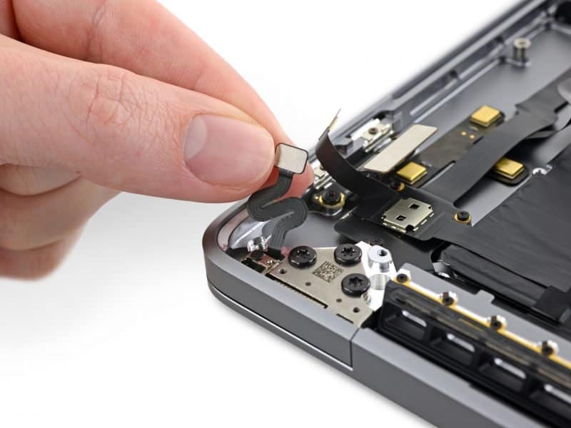 ifixit 16 inch macbook pro lid angle sensor