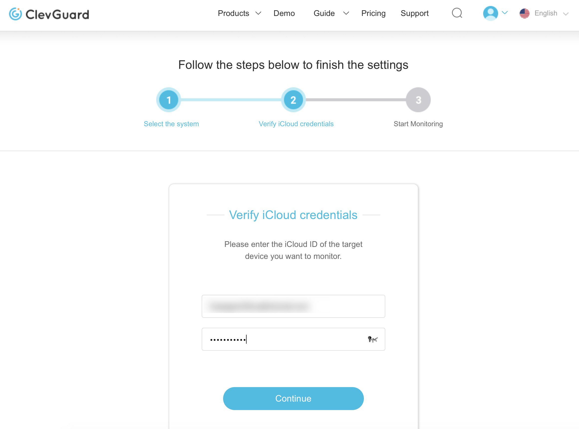 kidsguard icloud