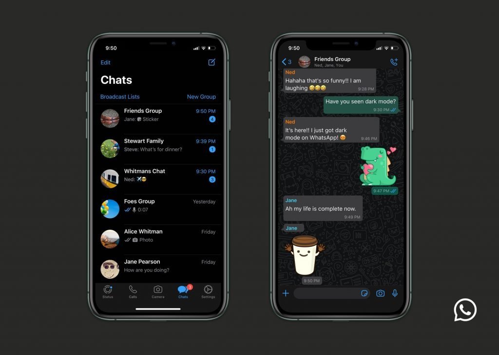 English DarkMode iPhone