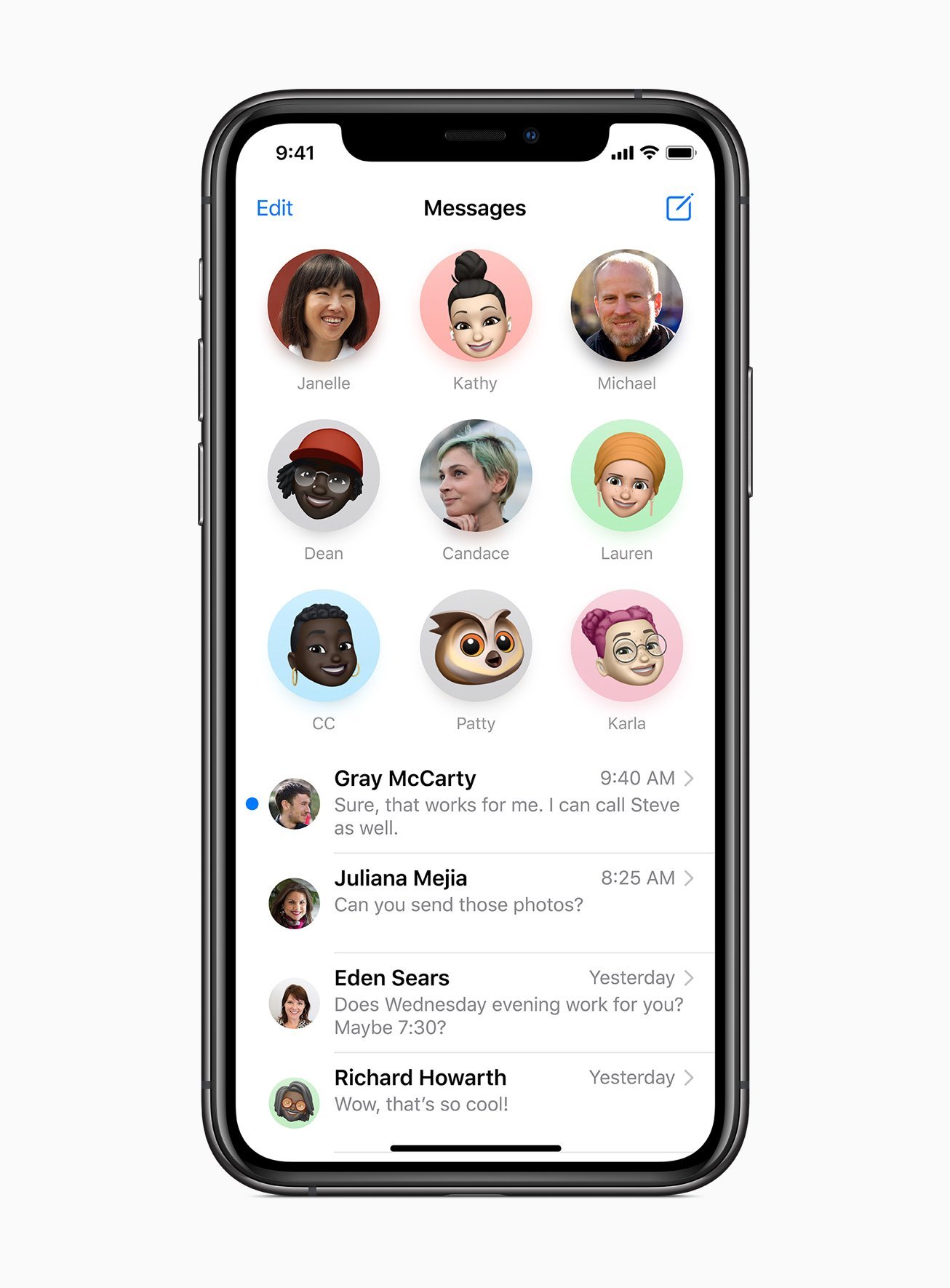 Apple ios14 pin conversations messages screen 06222020