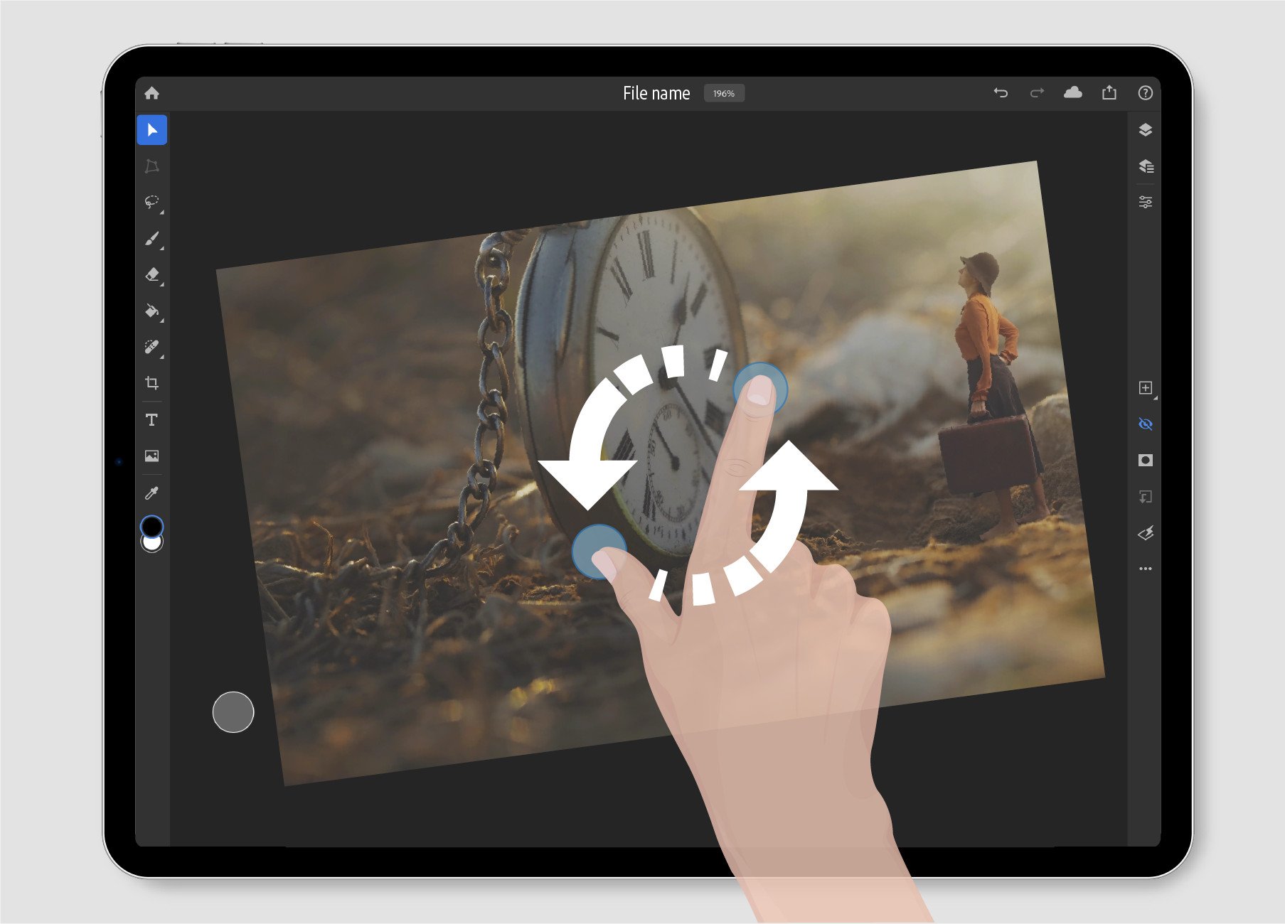 photoshop ipad rotatecanvas