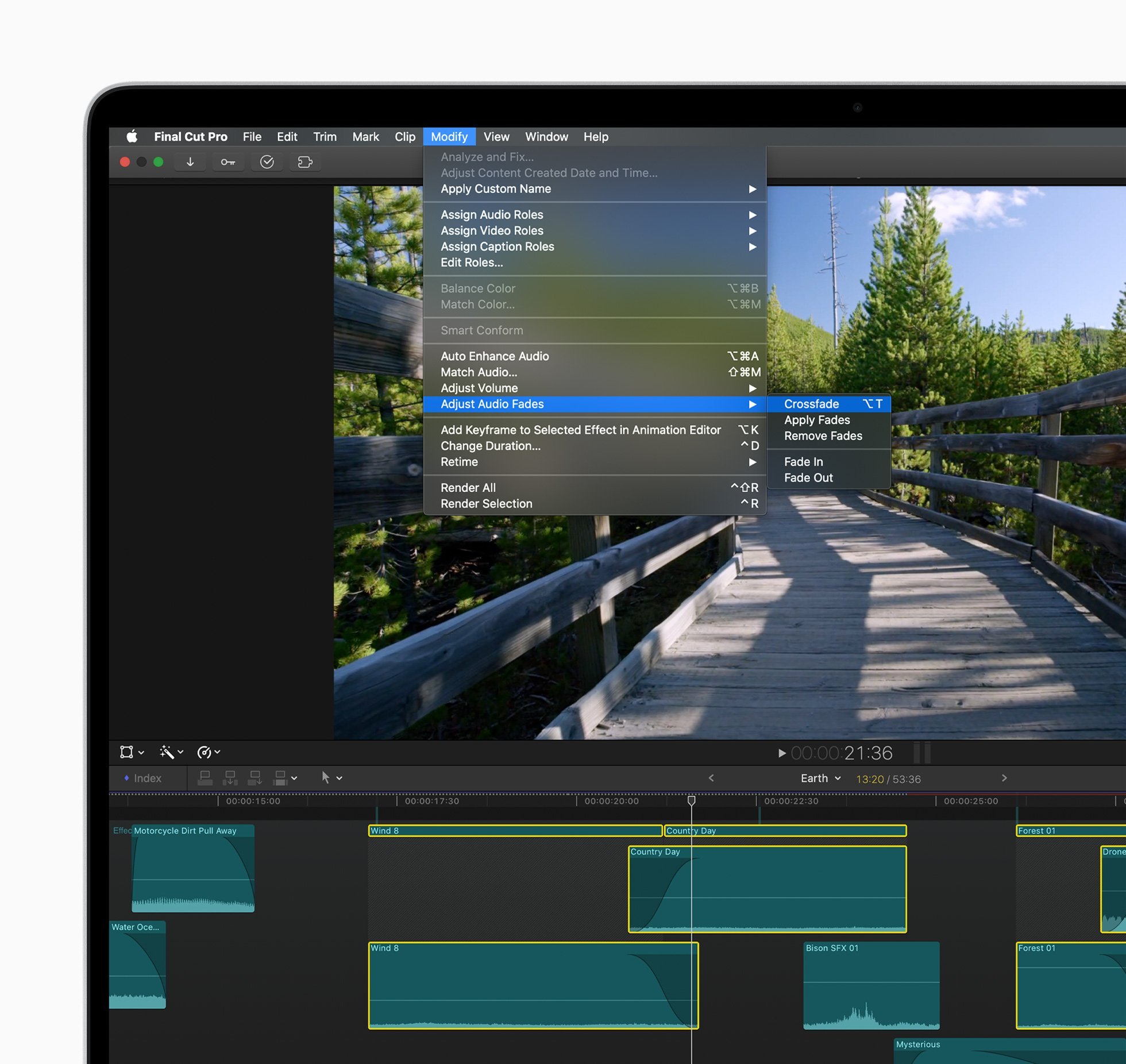 apple final cut pro update crossfade