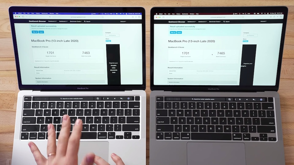 m1 mbp benchmark
