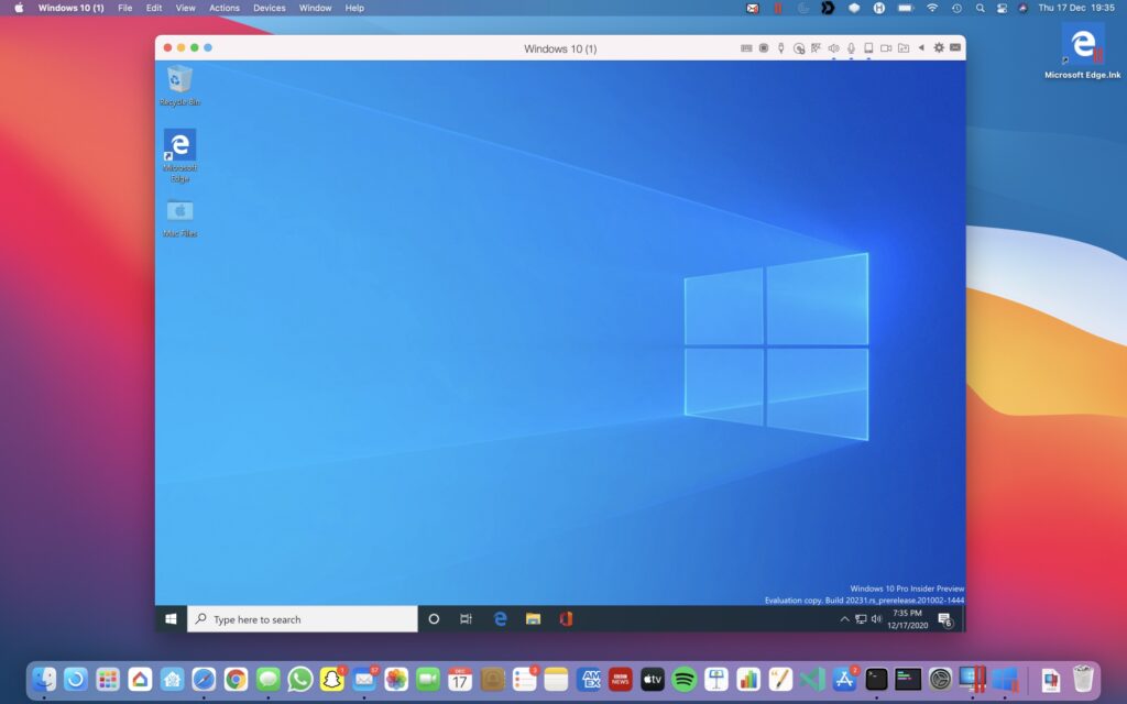 ParallelsDesktop m1 windows