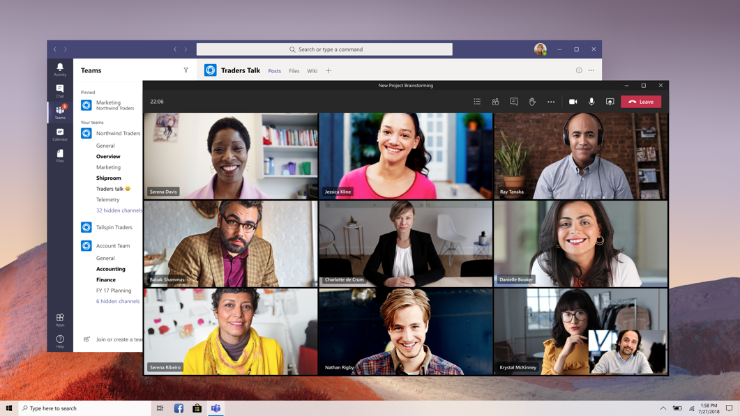multi window meeting