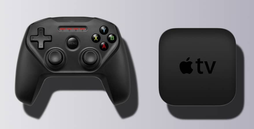 Apple TV con un controlador