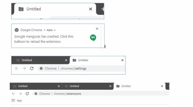 Google Chrome crash
