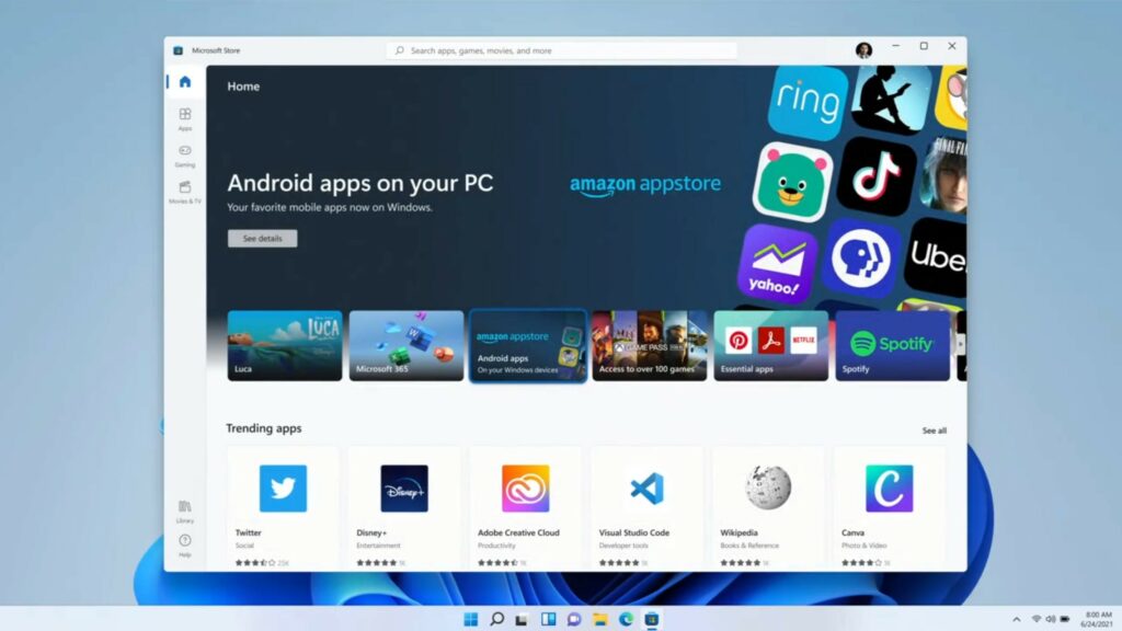 android app windows