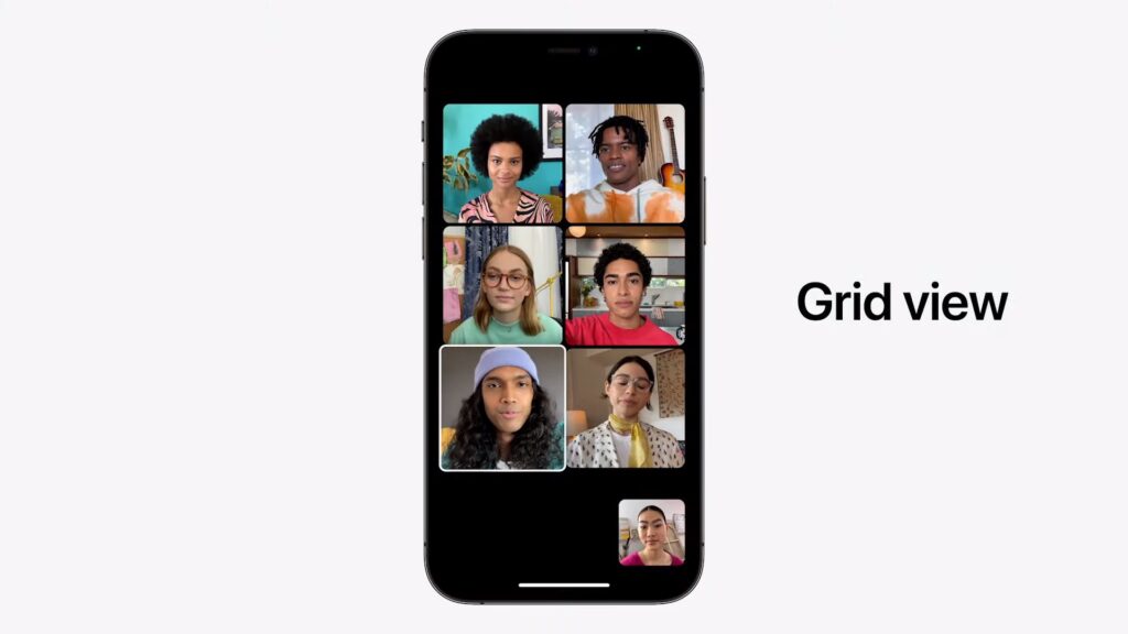 facetime gridview