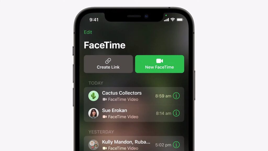 facetime links