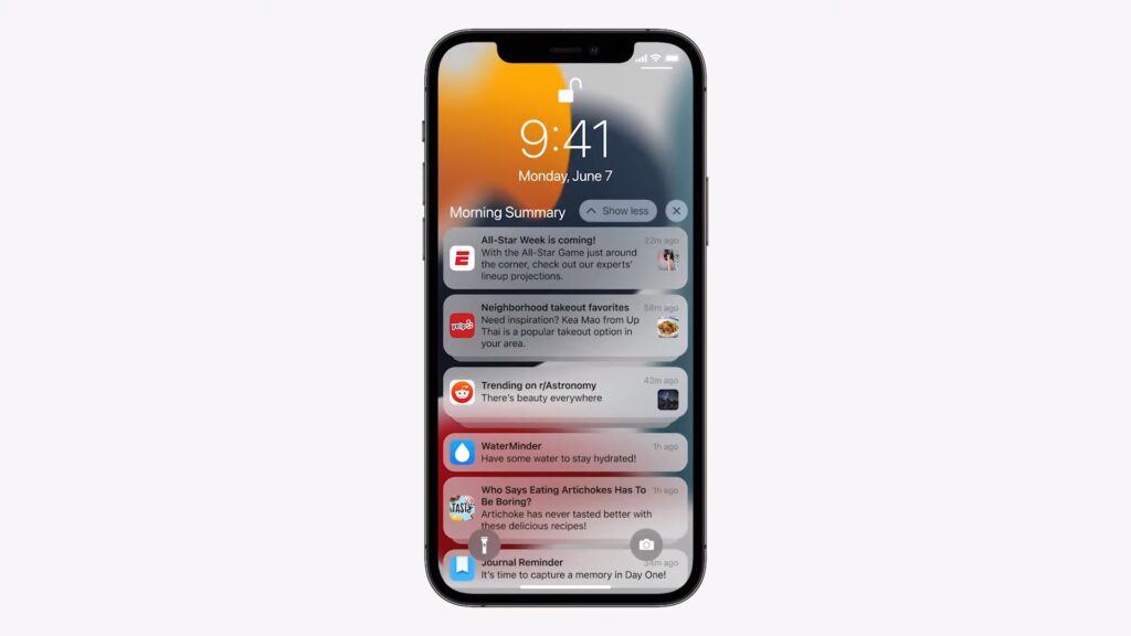 ios15 focus notify summaryt2