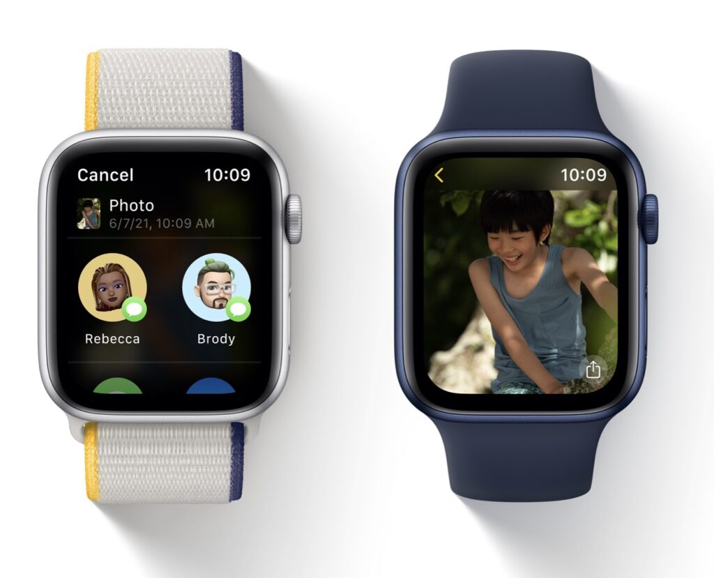watchos8 sharing photo