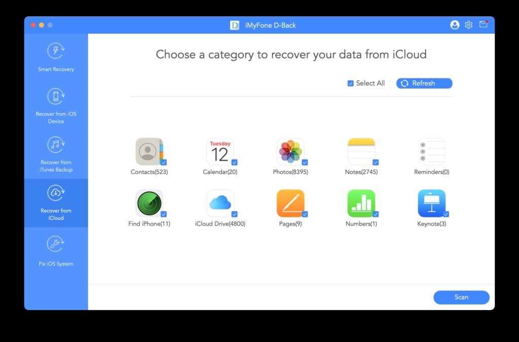 imyfone dback icloud
