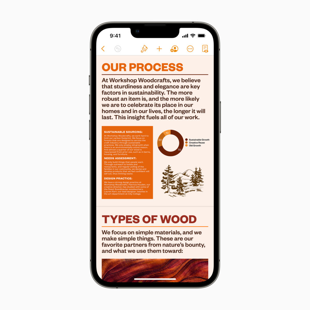 Apple iWork update pages iphone 09282021.jpg.large 2x