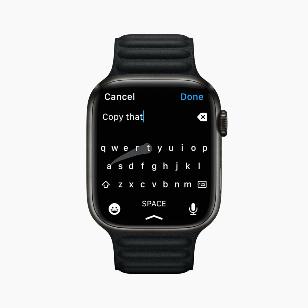 applewatch s7 keyboard