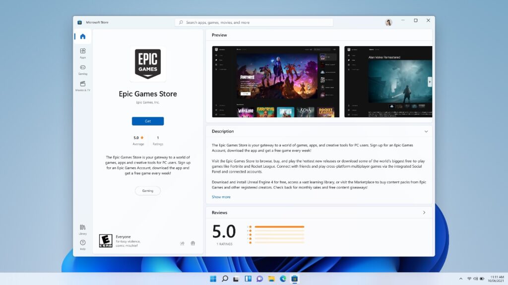 microsoft store epic
