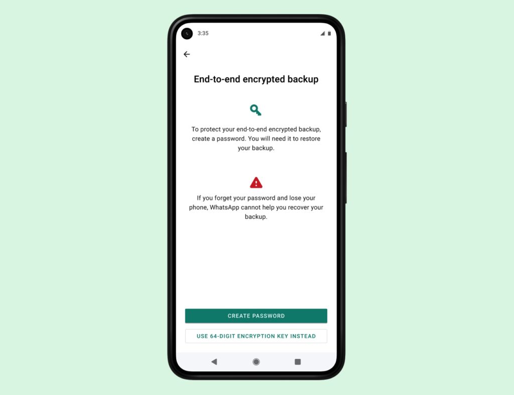 whatsapp e2ee backup