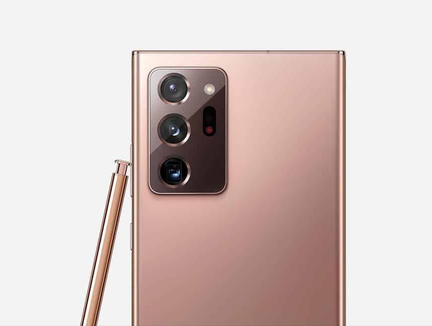 galaxy note20 ultra models colors mystic bronze front