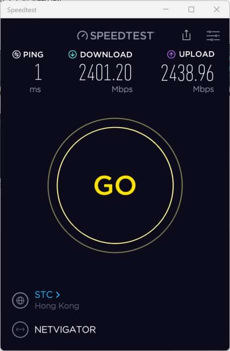 2500M SpeedTest