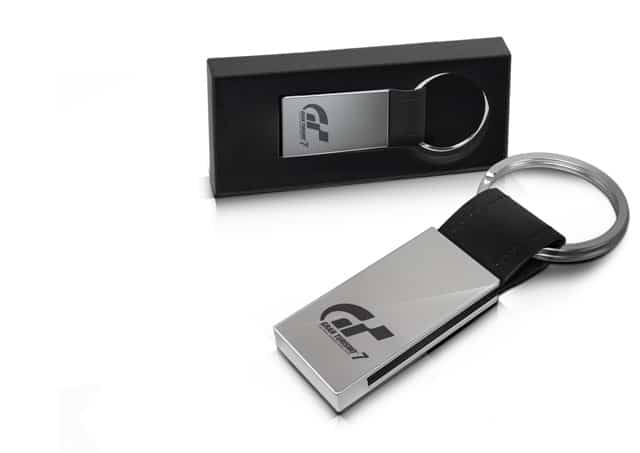 GT7 Metal Leather Keychain