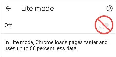 chrome lite mode save data