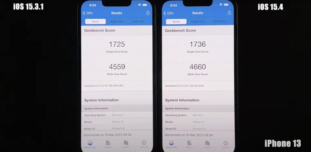 iphone13 benchmark