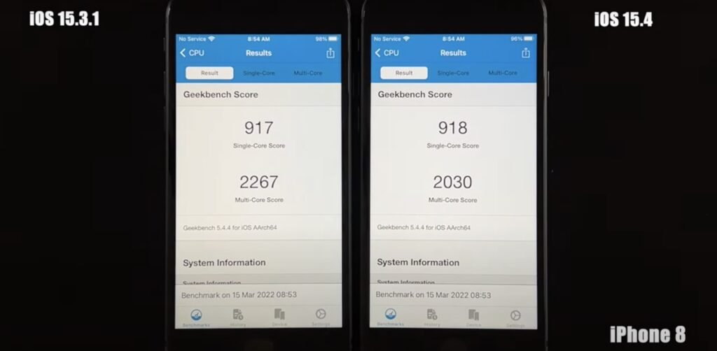 iphone8 benchmark