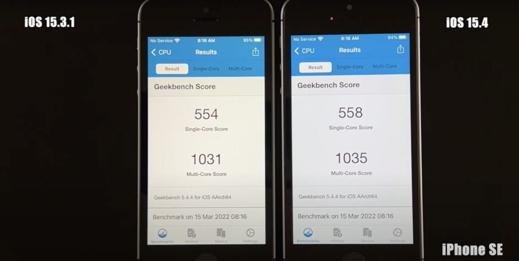 iphonese benchmark