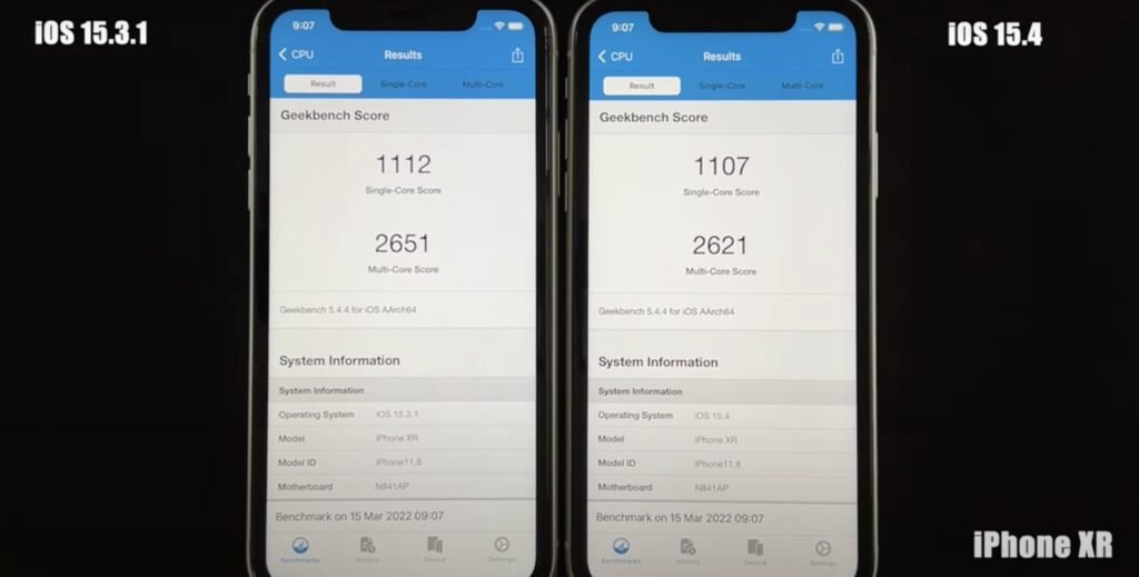 iphonexr benchmark