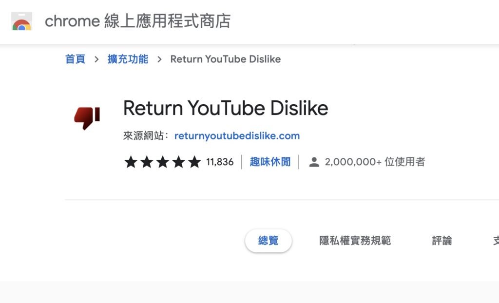 youtube dislike show