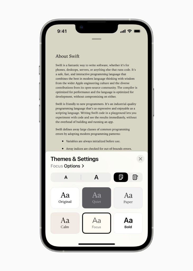Apple Accessibility OS features 2022 books1