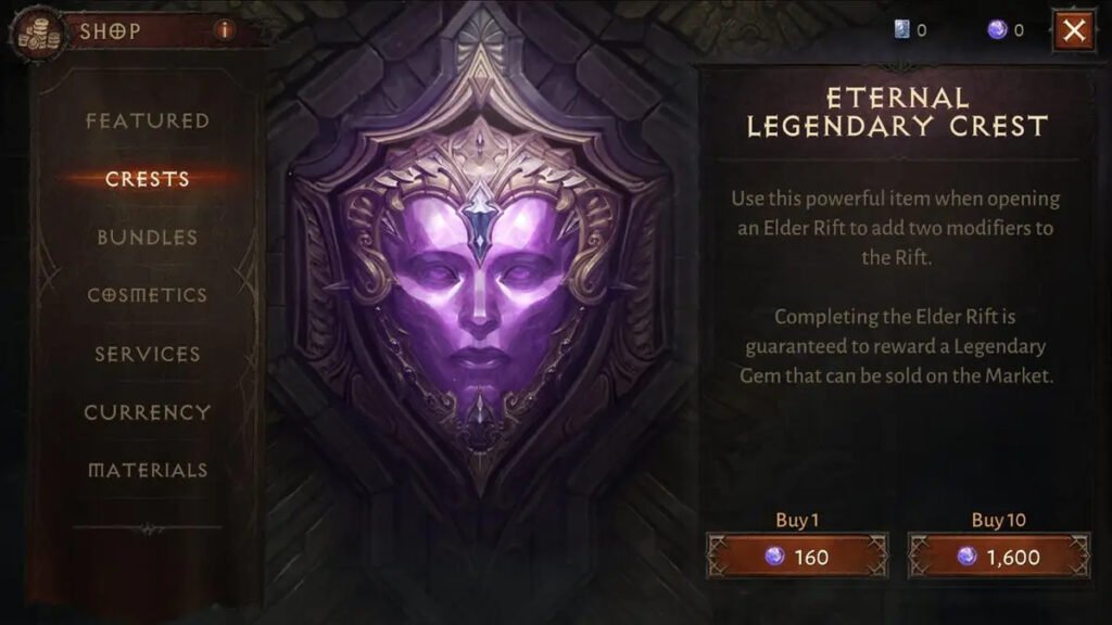 Legendary Crest