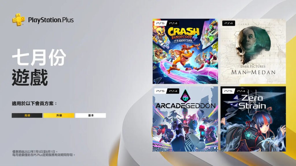 PS Plus July 2022