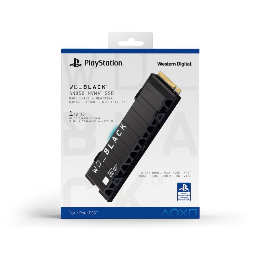 WD BLACK SN850 PS5 1TB WW front