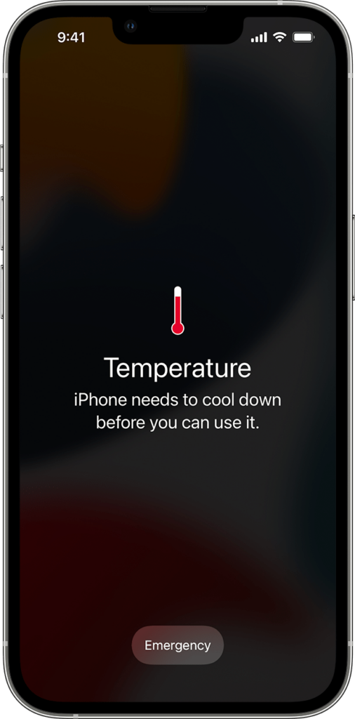 ios15 iphone13 pro iphone temperature alert