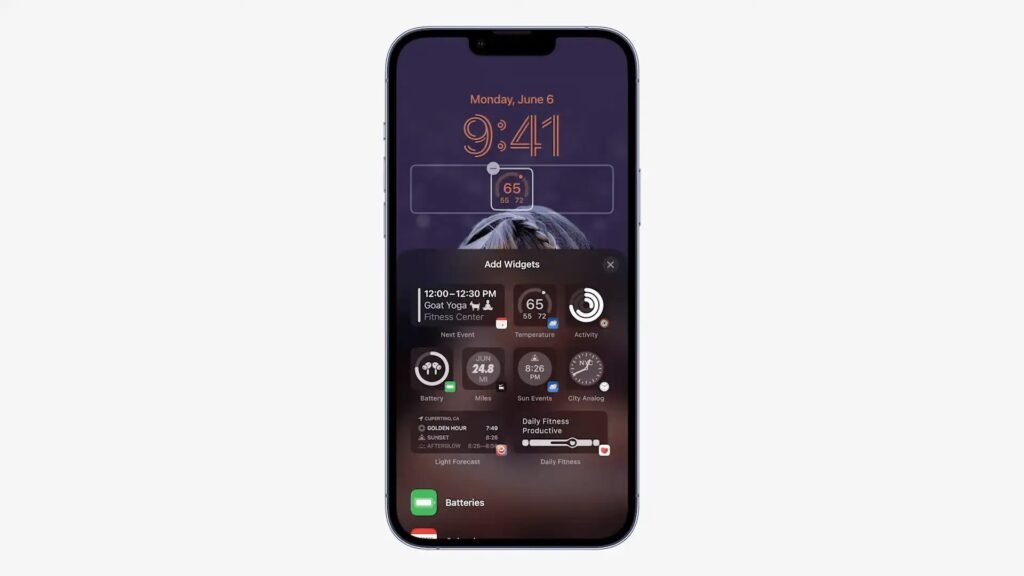 lockscreen widget